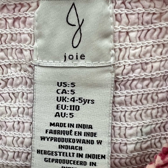 J by Joie Floral Pink and Orange  Dress 5 - Picture 4 of 5